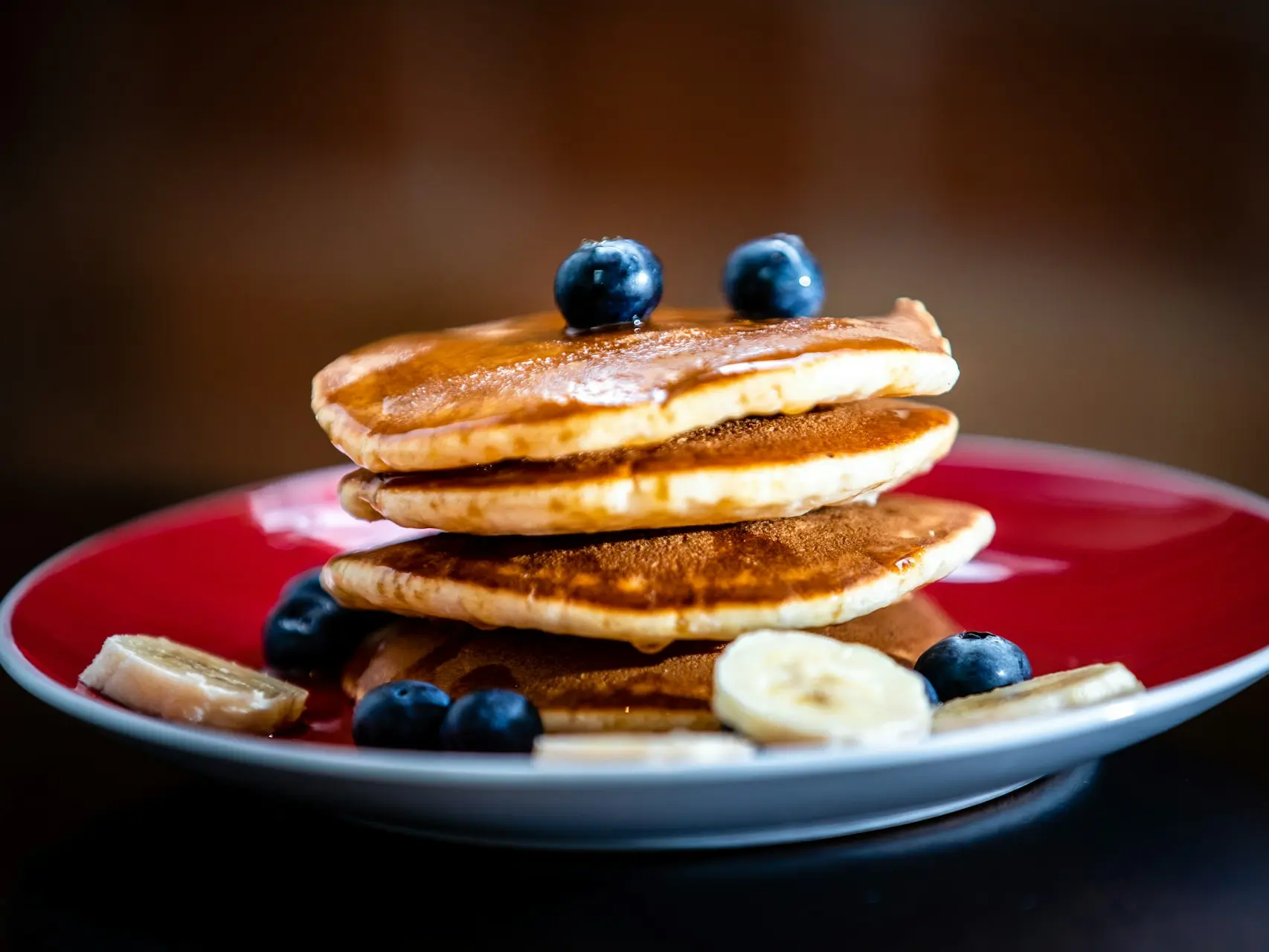 pancake with blueberry