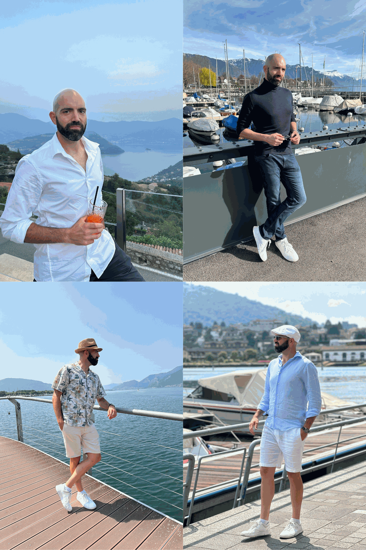 Montage de photos illustrant une personne épanouie et confiante dans la vie quotidienne après une transformation physique. L’évolution ne concerne pas seulement le corps, mais aussi l’esprit et la confiance en soi.